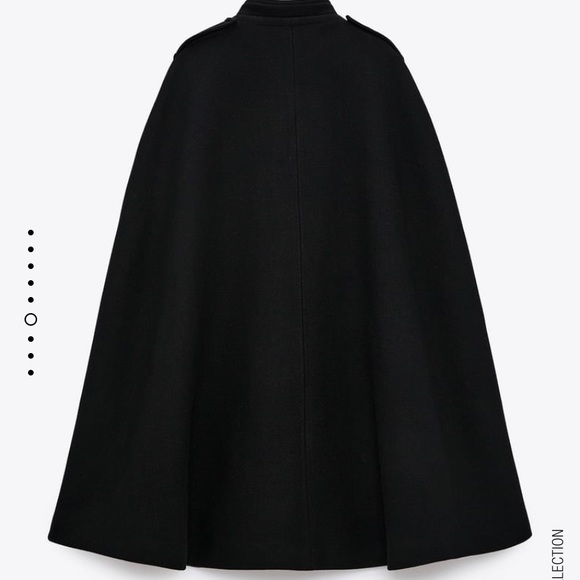 Zara wool cape jacket NWT - Picture 5 of 5